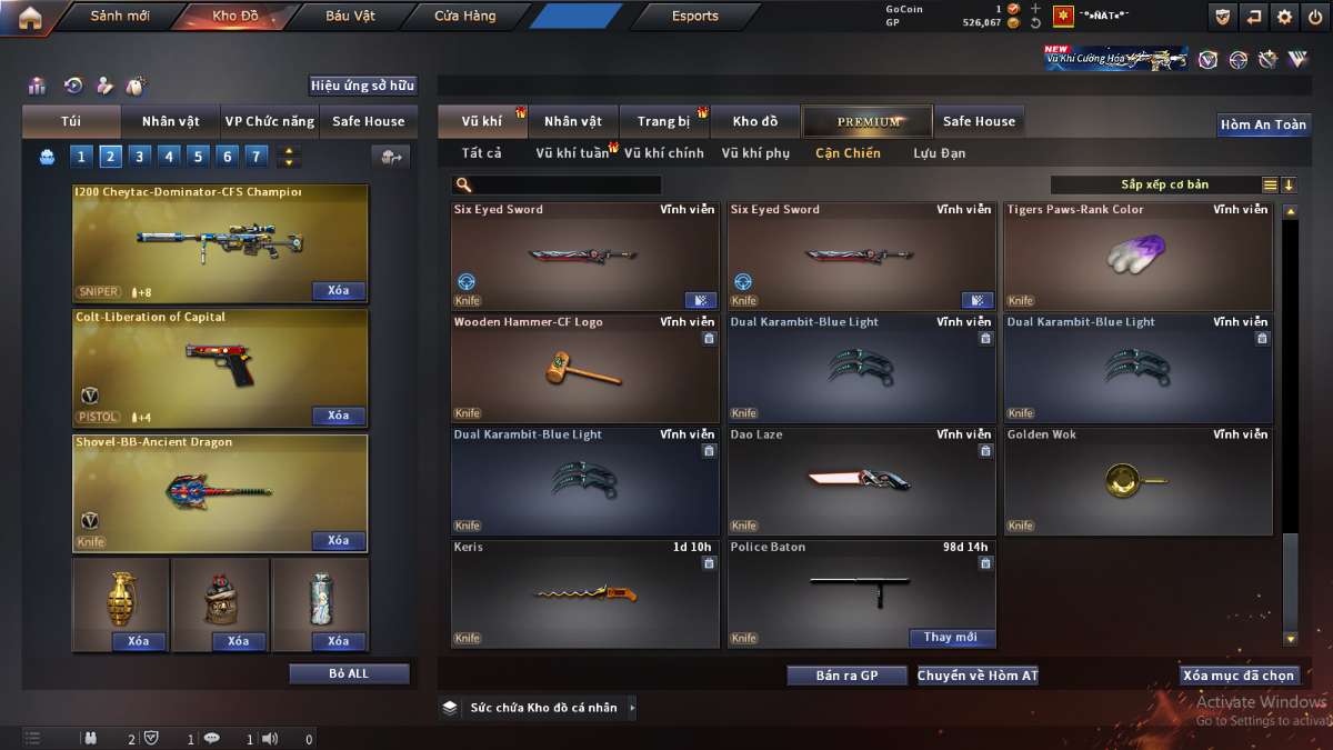 shop acc cf uy tin gia re